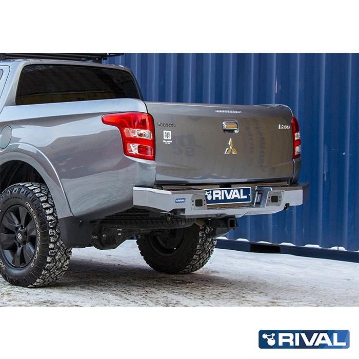 BUMPER DE ALUMINIO TRASERO MARCA RIVAL -  MITSUBISHI L200 2016-2019 -