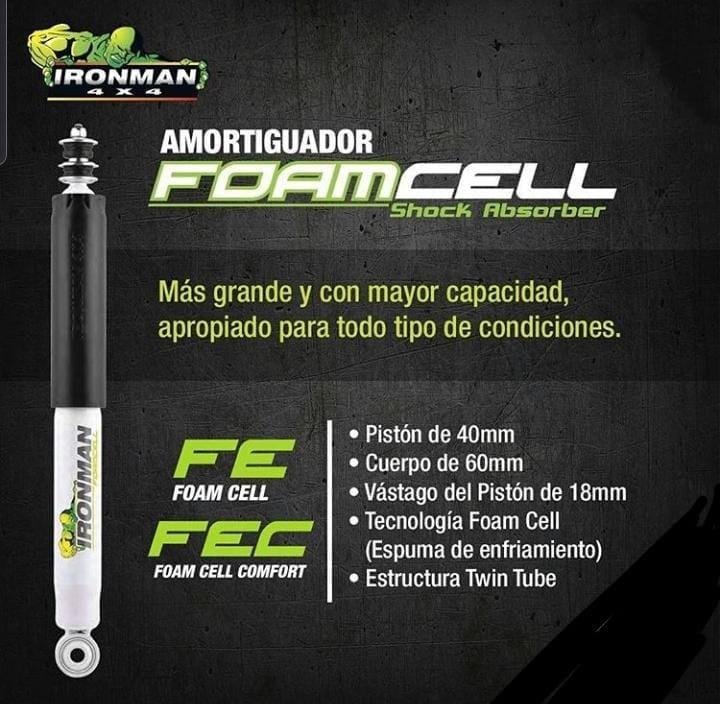 PACK DE SUSPENSION TRASERA  REFORZADA VERSION FOAMCELL  PARA NISSAN NP300 2016+